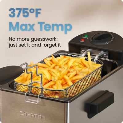 Chefman 3.2qt Stainless Steel Deep Fryer