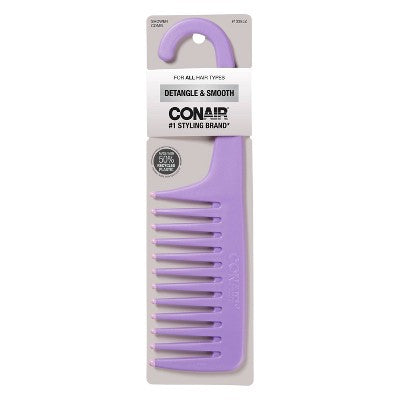 Conair Detangle & Smooth Hanging Shower Hair Comb