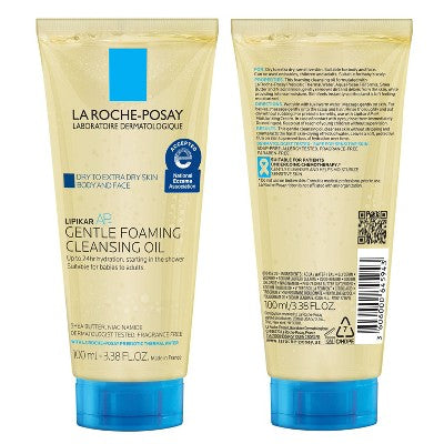 La Roche Posay Lipikar Oil - 3.38 fl oz: Non-Toxic, Contains Shea Butter, For Sensitive Skin, Facial Cleanser