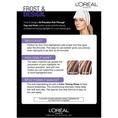 L'Oreal Paris Frost&Design Hi-Precision Pull-Through Cap Highlights H85Champagne