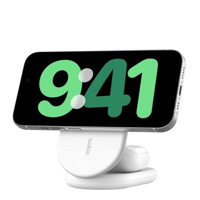 Belkin Qi2 2-in-1 Stand - White