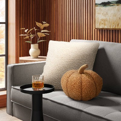 Teddy Boucle Shaped Pumpkin Tan - Threshold