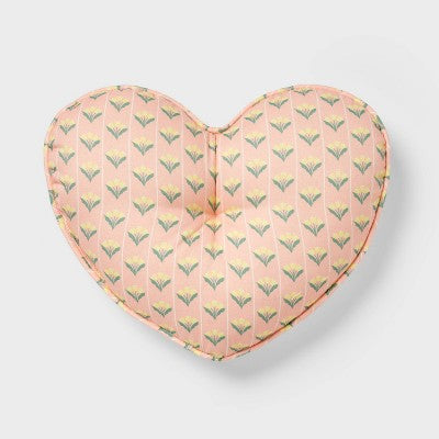 Heart Reversible Mini Decorative Pillow White - Pillowfort