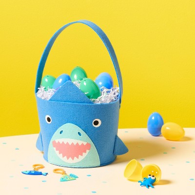 Easter Felt Shark Basket Blue - Spritz
