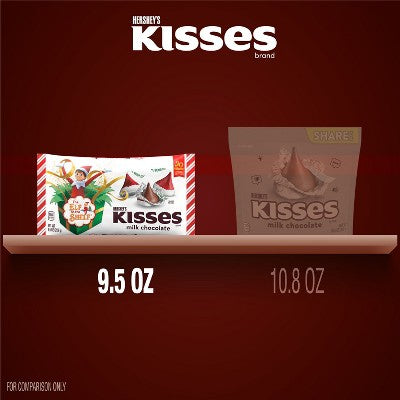 HERSHEY'S KISSES Christmas Chocolate Elf on the Shelf Laydown Bag - 9.5oz