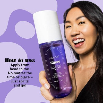 NatureWell Women's Fragrance Mist - Blissy - 8 fl oz: Vanilla & Sandalwood, Violet Body Spray, Perfumes & Colognes