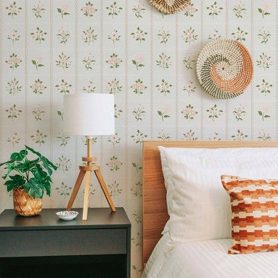 Tempaper & Co. Peel and Stick Wallpaper Cottage Floral (LOCAL PICKUP ONLY)