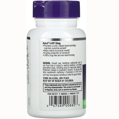 Natrol Dietary Supplements 5-Htp 50 mg Capsule 45ct