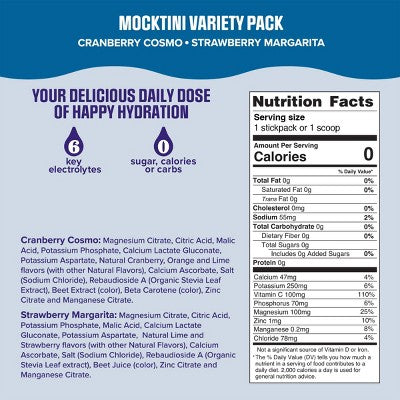 Ultima Replenisher Mocktini Variety Pack Electrolyte Drink Mix - 6pk