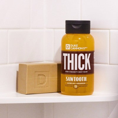 Duke Cannon Sawtooth THICK Body Wash - Alpine Air & Cedarwood Body Wash for Men - 17.5 fl. oz