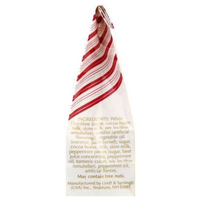 Lindt LINDOR Christmas White Chocolate Peppermint Candy Truffles - 0.8oz