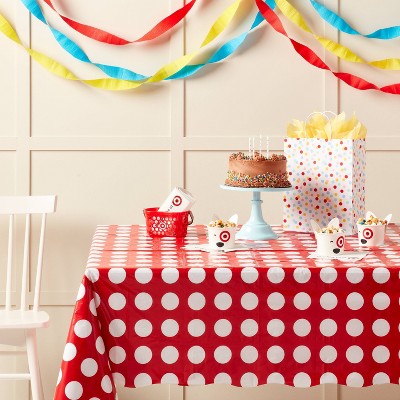 Target Red and White Dot Table Cover - Spritz