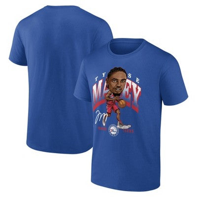 NBA Philadelphia 76ers Men's Tyrese Maxey Caricature T-Shirt - L