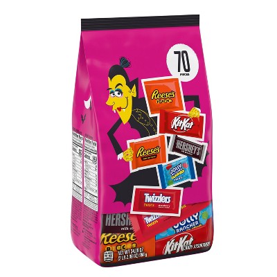 HERSHEY'S Chocolate and Sweets Assorted Halloween Candy Variety Bag - 34.09oz/70pc