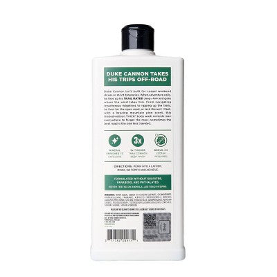 Duke Cannon Supply Co. Body Wash - Jeep Trail Rated - 18 fl oz