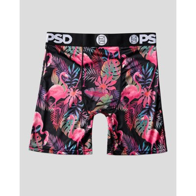 PSD Men's Tropical Flamingo Print Briefs - Blue/Pink XXL