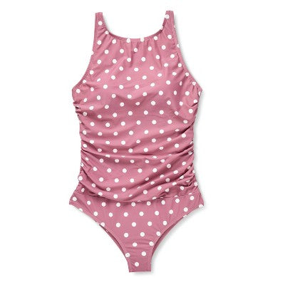 Women's Polka Dots Post Mastectomy Swimsuit - Shade & Shore 14