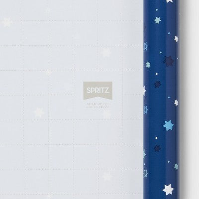 240"x30" Bulk Hanukkah Star and Dot Gift Wrapping Paper Blue - Spritz (LOCAL PICKUP ONLY)