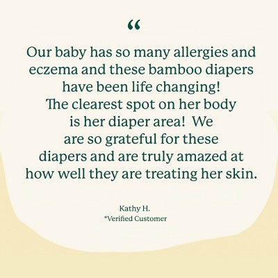 EcoPeaCo. Bamboo Disposable Diapers Made with Organic Bamboo and Viscose - Trial and Travel - Size 5 - 7ct