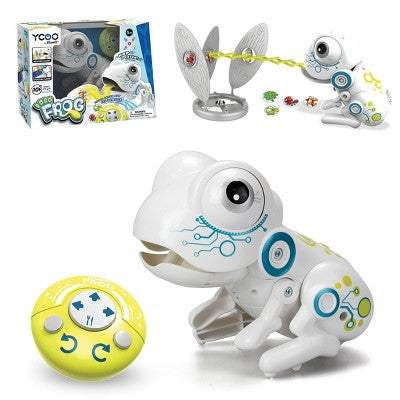 ROBO FROG Interactive Remote Control Toy with Tongue Flick Action, Catch Coins Game, Sound Effects and Target Board
