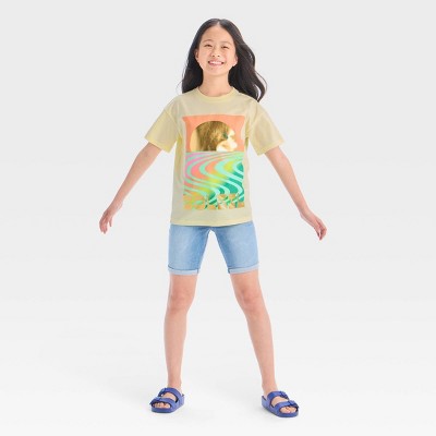 Girls' Oversized 'Soleil' Graphic T-Shirt Cat & Jack Yellow L