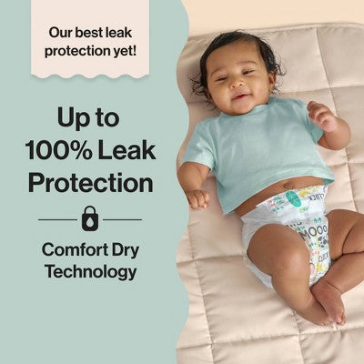 The Honest Company Clean Conscious Disposable Diapers - Ocean Bottoms & Chilly Cheeks - Size 3 - 62ct