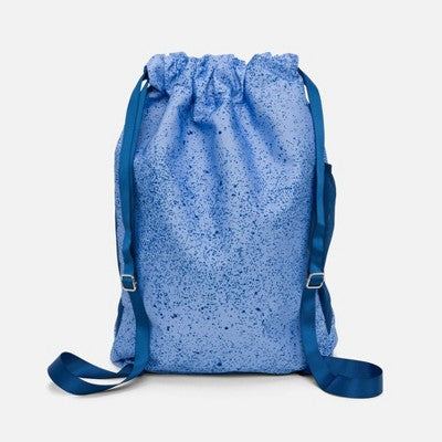 Overtime Elite Cinch Sports Drawstring Bag with Shoe Compartment - Noise Ice Blue
