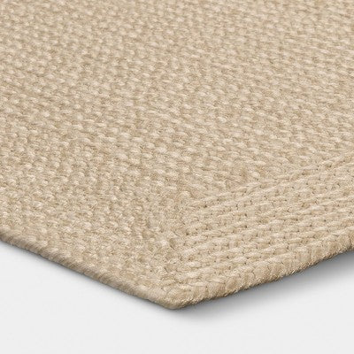 2'x3' Natural Woven Rectangular Braided Indoor Accent Rug Heathered Cream - Threshold (LOCAL PICKUP ONLY)