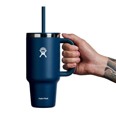 Hydro Flask 32oz All Around Travel Straw Tumbler - Indigo