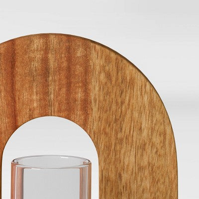 Wooden Arch Propagation Natural Wood 4.17"x3.74"x9.96" - Threshold