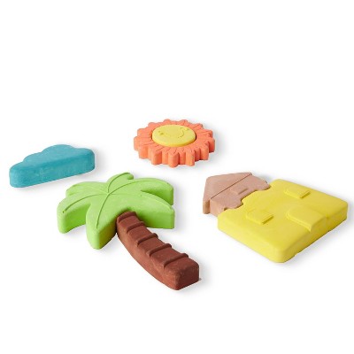 Jumbo Puzzle Chalk Palm Tree and Sunshine - Bullseye's Playground