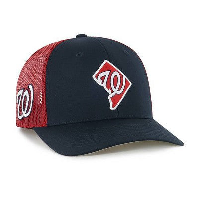 MLB Washington Nationals Gaze Hat: Adjustable Snapback Mesh Baseball Cap