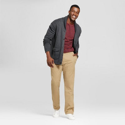 Men's Tall Athletic Fit Chino Pants - Goodfellow & Co Sculptural Tan 36