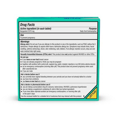 Opill 1 Month Pack Contraceptives - 28ct