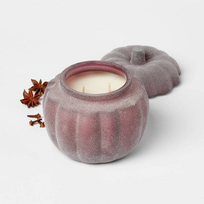 2-Wick Pumpkin Sea Salt and Spice Glass Candle 12oz - Threshold