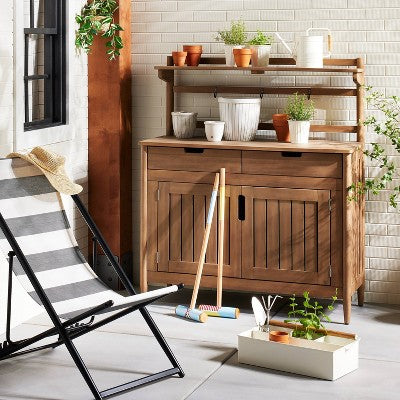 Divided Metal Multipurpose Garden Caddy Cream - Hearth & Hand with Magnolia