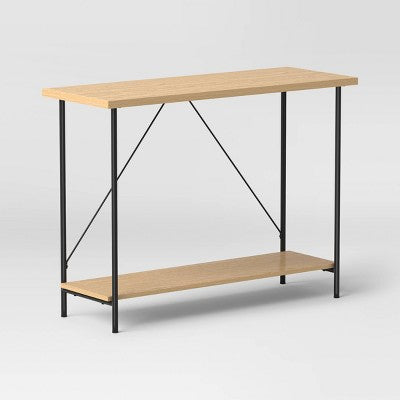 Wood and Metal Console Table Natural - Room Essentials (LOCAL PICKUP ONLY)