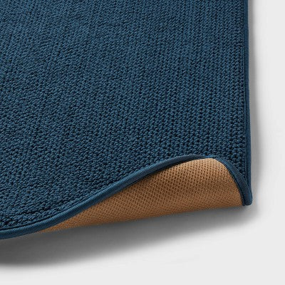 20"x34" Performance Plus Cotton Memory Foam Bath Rug Teal - Threshold