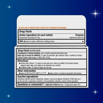 Unisom SleepTabs Sleep-Aid Tablets - Doxylamine Succinate - 32ct
