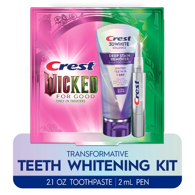 Crest Wicked Deep Stain Remover Toothpaste and 3D Whitening Pen EXP 4/27