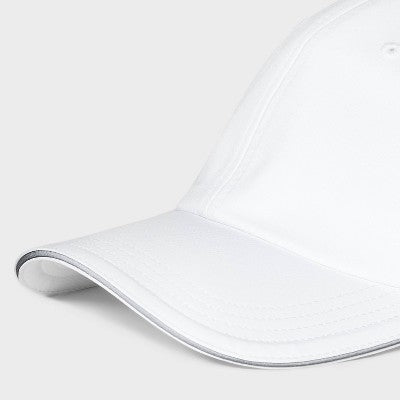 Backless Baseball Hat - All In Motion White: Lightweight Adjustable Woven UPF 50+