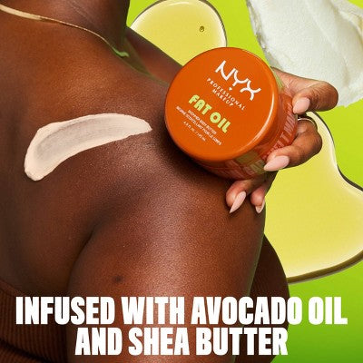 NYX Professional Makeup Fat Oil Body Butter with Shea Butter & Avocado Oil - Caramelt Mami - 1.7 fl oz