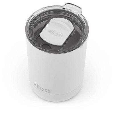 Ello Chill 11oz Stainless Steel Lowball Tumbler - White