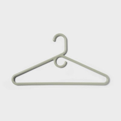 Super Heavy Weight 5pk Plastic Hangers Gray - Brightroom