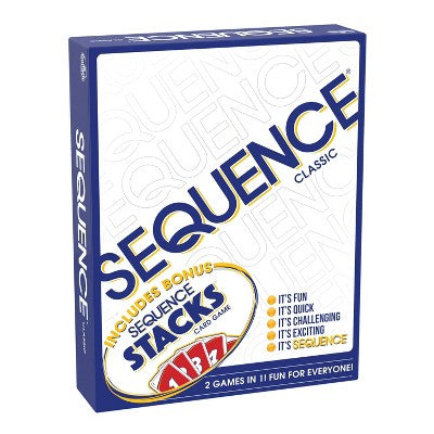 Goliath SEQUENCE Board Game & Bonus SEQUENCE Stacks Card Game