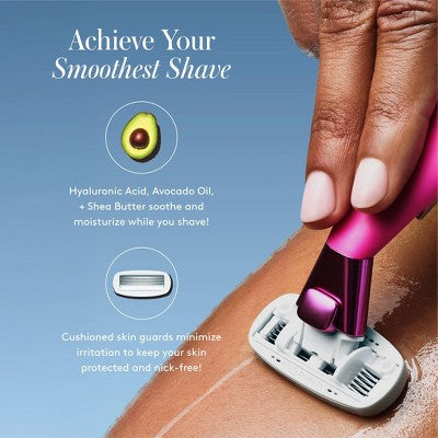 Athena Club Mini Razor - Trial Size - Super Pink: 5 Blades, Whole Body, Package Quantity 1
