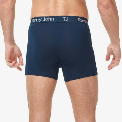 TJ | Tommy John Men's 4'' Boxer Briefs 2pk - Dress Blue/Turbulence S