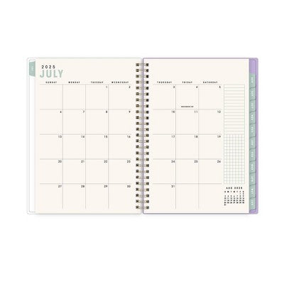 Blue Sky Brook Gossen Planner Notes 5.875"x8.625" Weekly/Monthly Wirebound 12 Month Purple Striped Undated