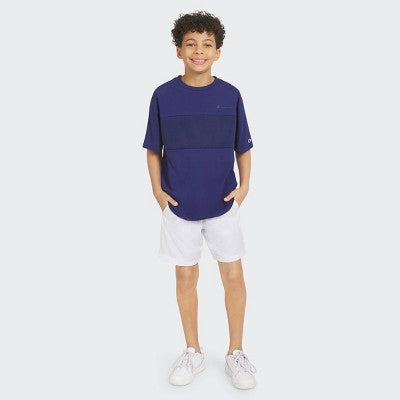 Champion Boys' Oversized Mesh Panel T-Shirt - Dark Blue M