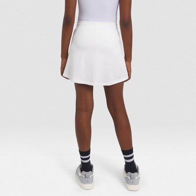 Champion Girls' A-Line Short Skort - White M